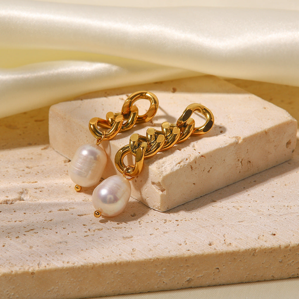 5pcs Simple Design Earrings Light Pearl Light Luxury Earrings Stud Earrings Women's Design Earrings