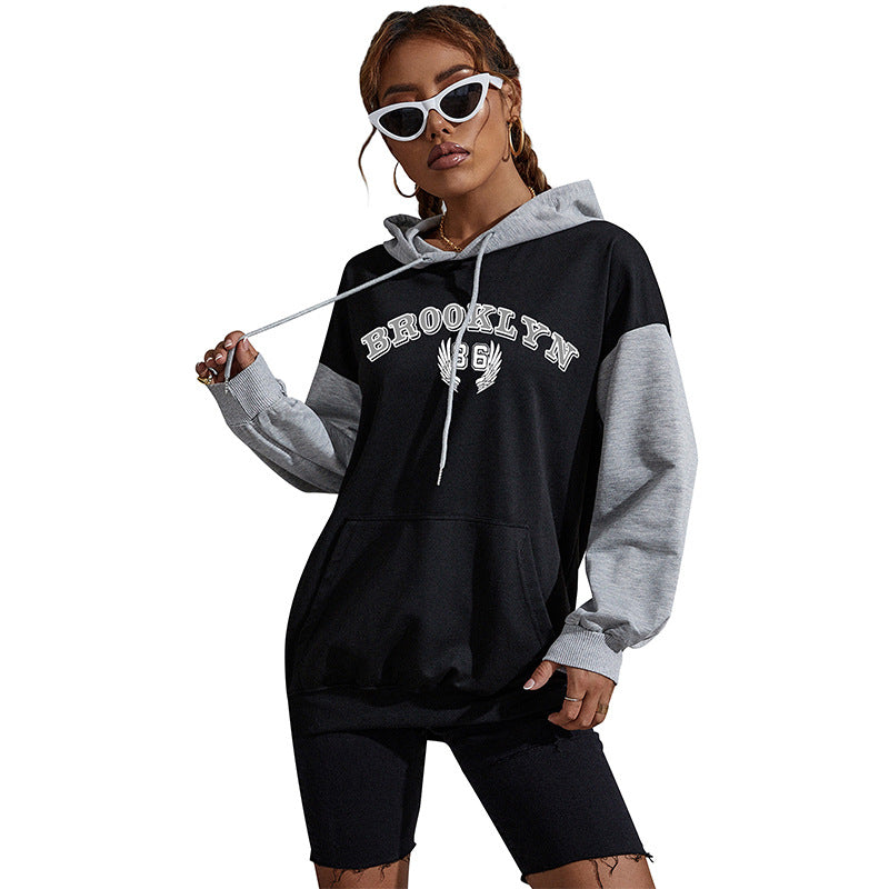 Women's New Spring And Autumn New Color With Hoodie Letter Hoodie Women