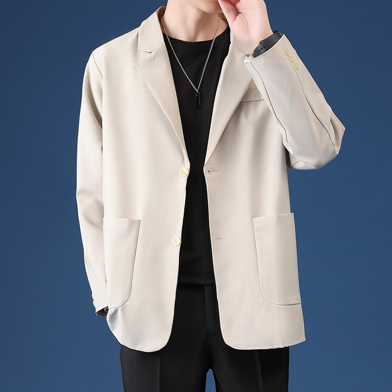 Autumn And Winter Casual Suit Jacket Male Dk Loose Top Plankton Handsome Small  Suit