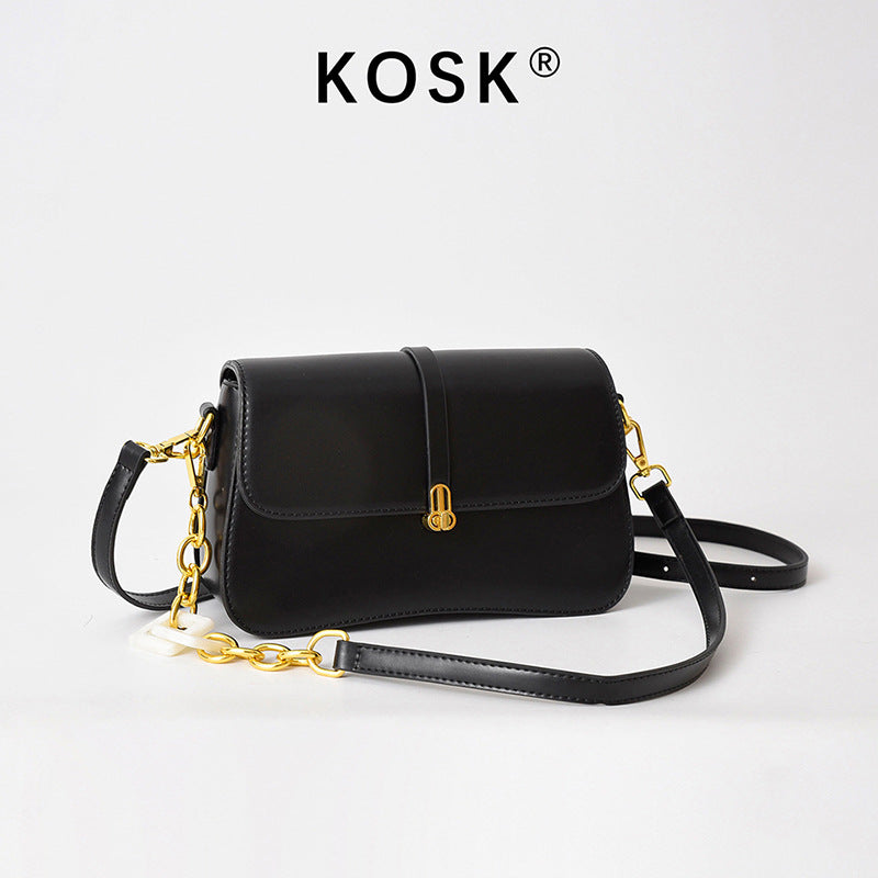 Niche Light Luxury Saddle Bag Female New Fashion All-Matching Female Bag Senior Single Shoulder Armpit Crossbody Bag