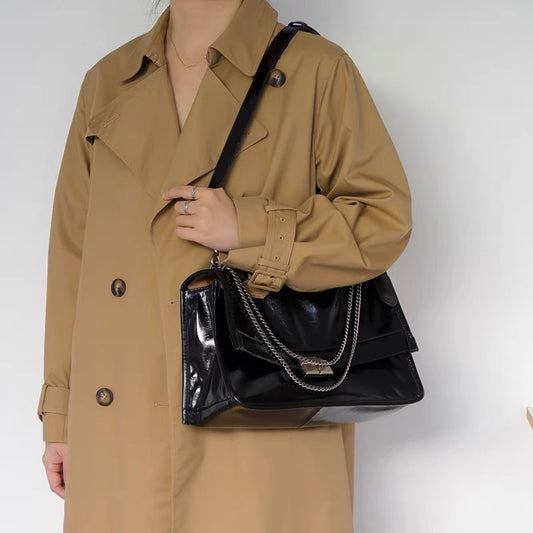 Niche Design Chain Wandering Bag Female New Large-Capacity Single-Shoulder Commuter Messenger Bag Crossbody Tote Bag