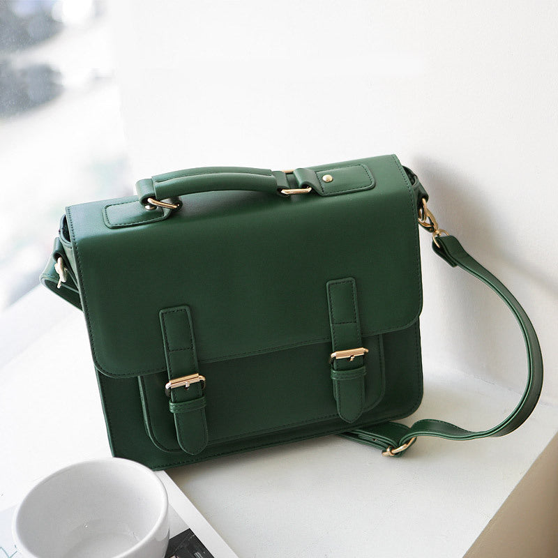 Cambridge Bag Small Napa Pu Leather Women's Bag Diagonal Span Shoulder Backpack Square Cross Backpack Jk Uniform Bag