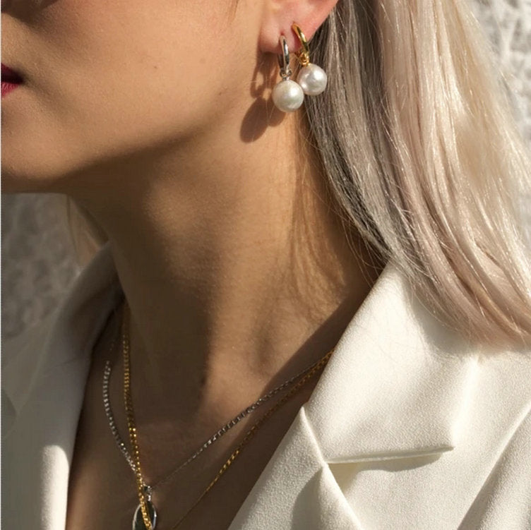 5pcs Selling Earrings Imitation Pearl Earrings Copper Electroplated Earrings Women's Jewelry