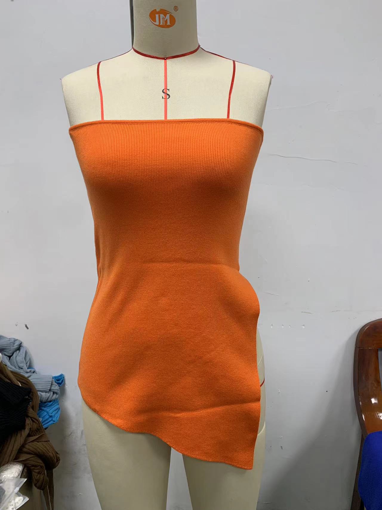 New Sexy Hottie Strapless Solid Color Side Slit Top