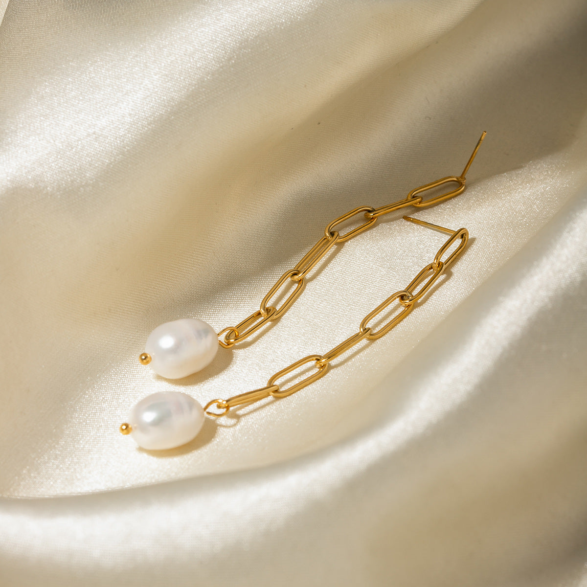 5pcs Selling Long Chain Pendant Imitation Pearl Earrings With Pendant Women's Jewelry