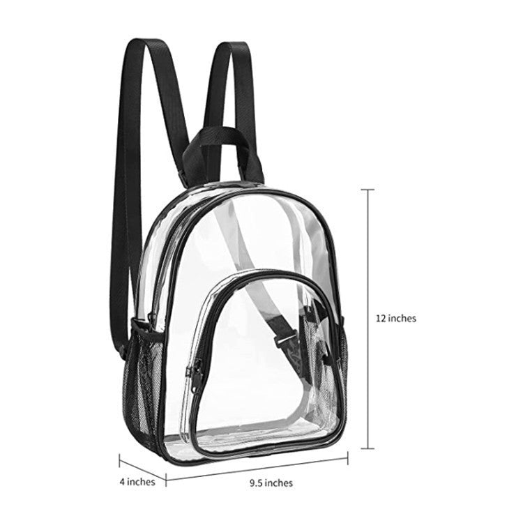 New Pvc Transparent Backpack Male And Female Students Outdoor Sports Travel Large Capacity Fashion Waterproof Schoolbag