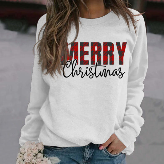 Merry Christmas Fashion Letters Autumn Winter Long Sleeve Ebay Women's Hoodie