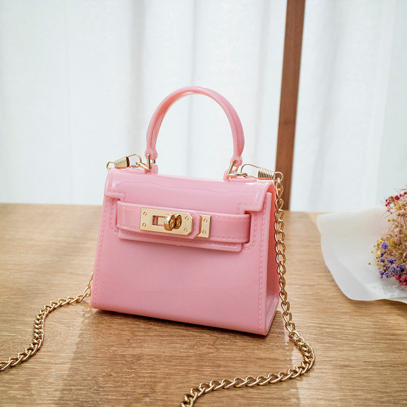 Summer New Kylie Bag Jelly Bag Women's Bag Fashion Mouth Red Envelope Single Shoulder Crossbody Small Bag