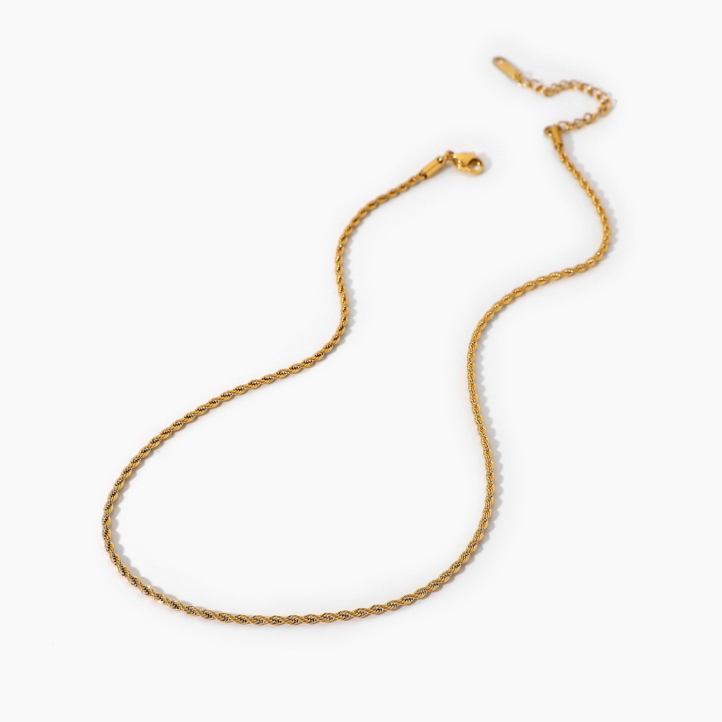 5pcs Style New Fashion Necklace 18K Gold Plated Stainless Steel Necklace Jewelry Gold Chain Necklace Neck Chain