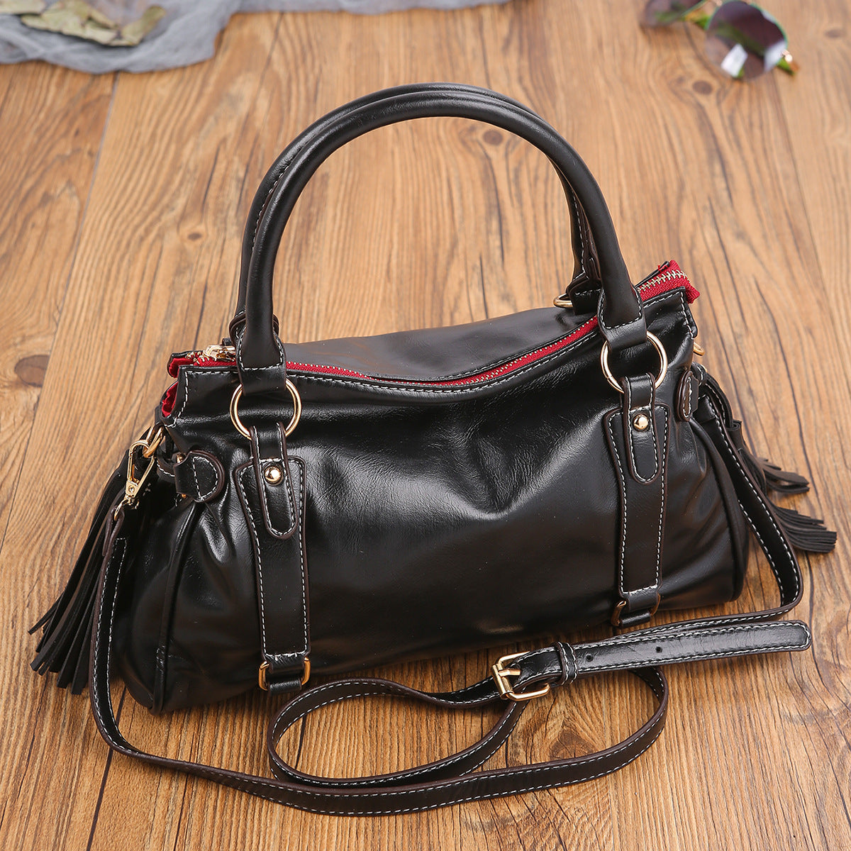 Retro Soft Touch Hand Bill Shoulder Crossbody Women's Bag Multi-Color For