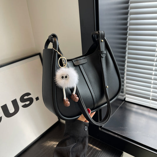 Small  Underarm Bag Female New Version Of All Matching Color Single Shoulder Crossbody Saddle Bag Simple Female Bag
