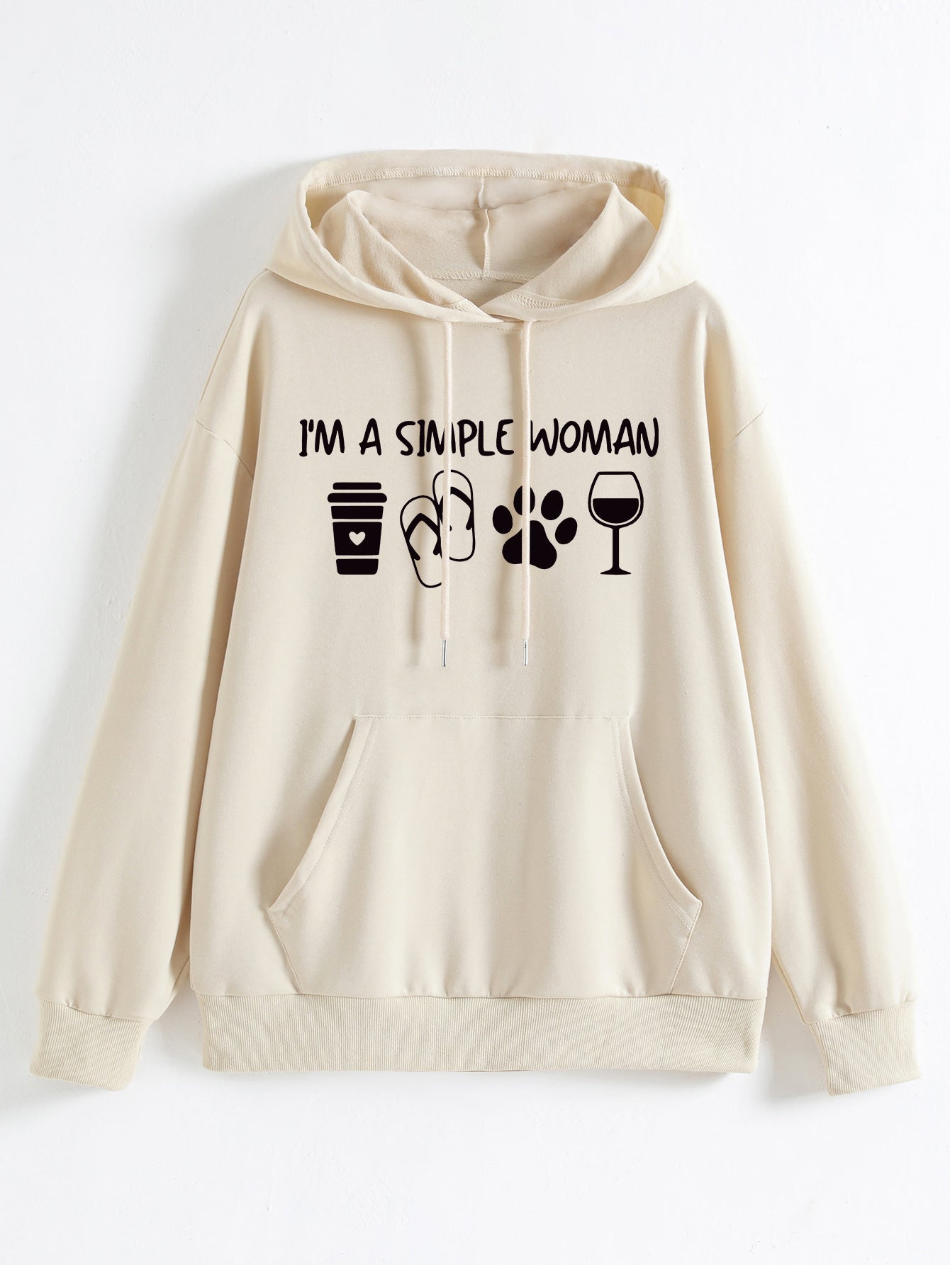 I'M A Simple Woman Print Fashion Hoodie