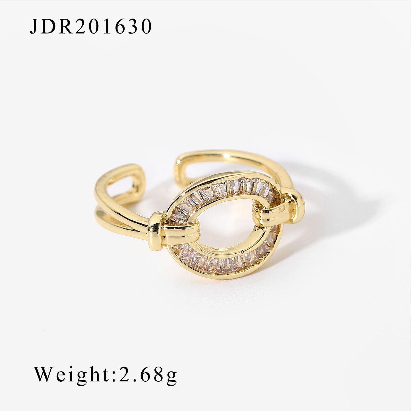 Female National Wind Ring Do Not Fade Zircon Ring Opening Retro Pair Ring