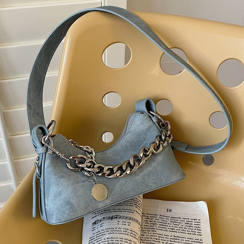 Women's Shoulder Bag Casual Chain Crossbody Bag Hobos Handbag