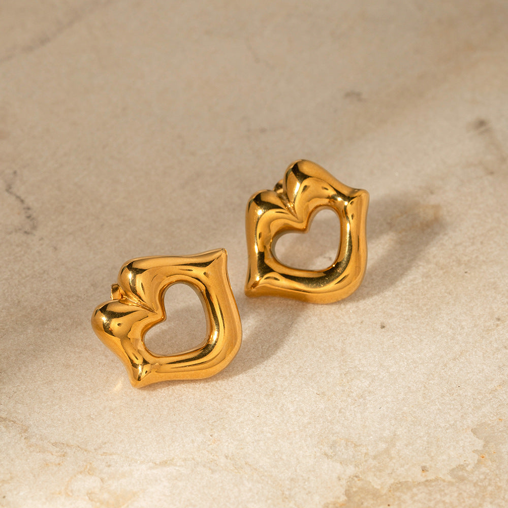 5pcs New 18K Gold Stainless Steel Lip Stud Stainless Steel Jewelry Fashion Personality Ladies