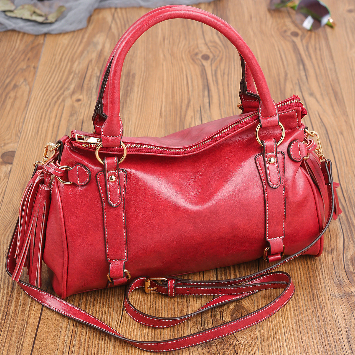 Retro Soft Touch Hand Bill Shoulder Crossbody Women's Bag Multi-Color For