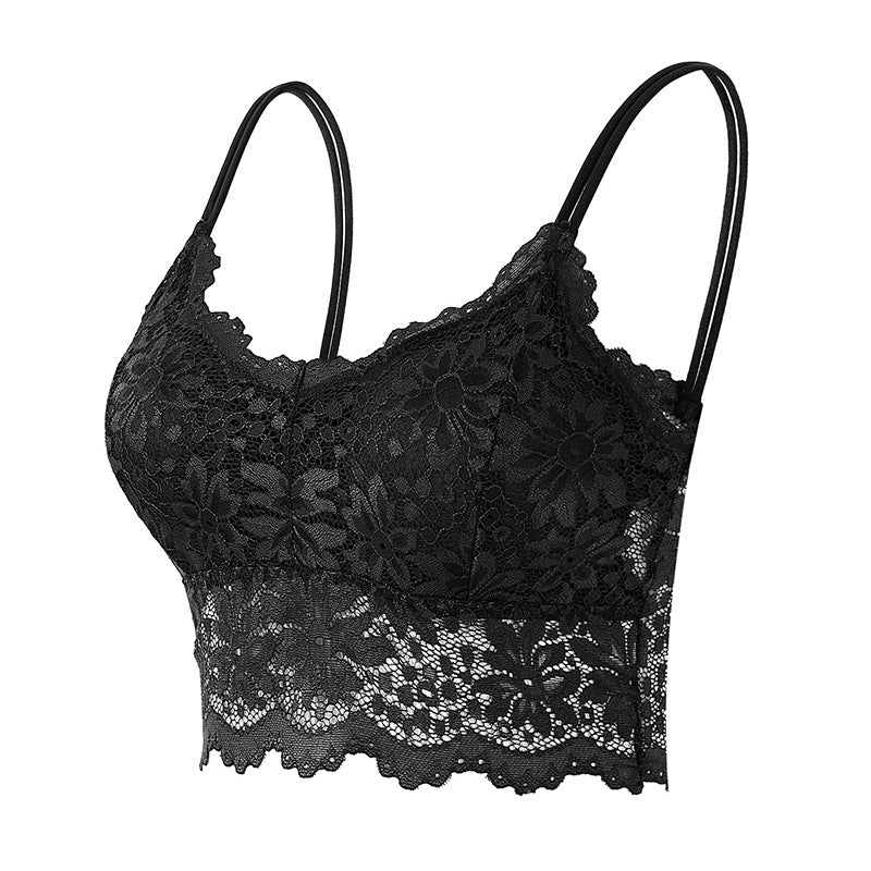 Plus-Size Slip-Proof Lace Topless Top For Women
