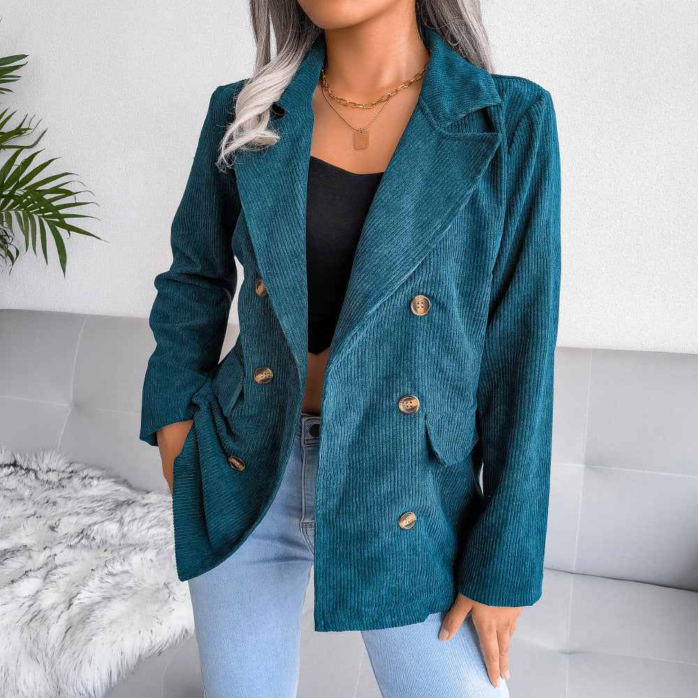 Wind Shot Double-Breasted Small Suit Jacket