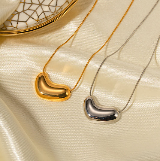 5pcs Hip Hop Cold Titanium Steel Snake Bone Chain Necklace Women's Clavicle Chain 18K Gold-Plated Stainless Steel Snake Bone Chain Pendant Necklace