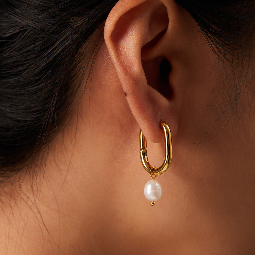 5pcs New Light Pearl Earrings Fashion Simple Pendant Earrings Jewelry Women