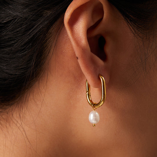 5pcs New Light Pearl Earrings Fashion Simple Pendant Earrings Jewelry Women