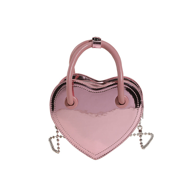 Fashion Personality Handbag New Girl Love Chain Shoulder Bag Creative  Mobile Phone Bag