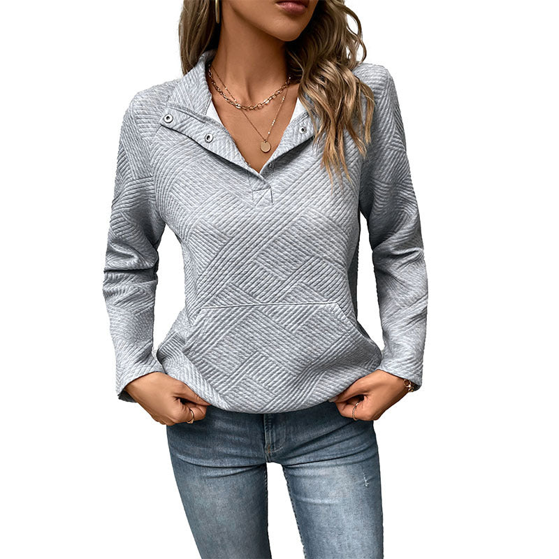 Fashion Women's New Long Sleeve Solid Color Hoodie Autumn And Winter