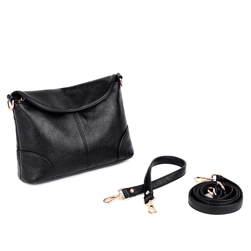 Bag Women New Fashion Crossbody Single Shoulder Women's Bags Middle-Aged Mother Soft Leather Small Square Bag