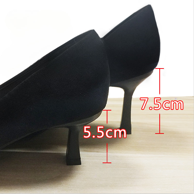 Girly Style Women's High Heels Women's Shoes Slim Heel Shoes Career Pointed