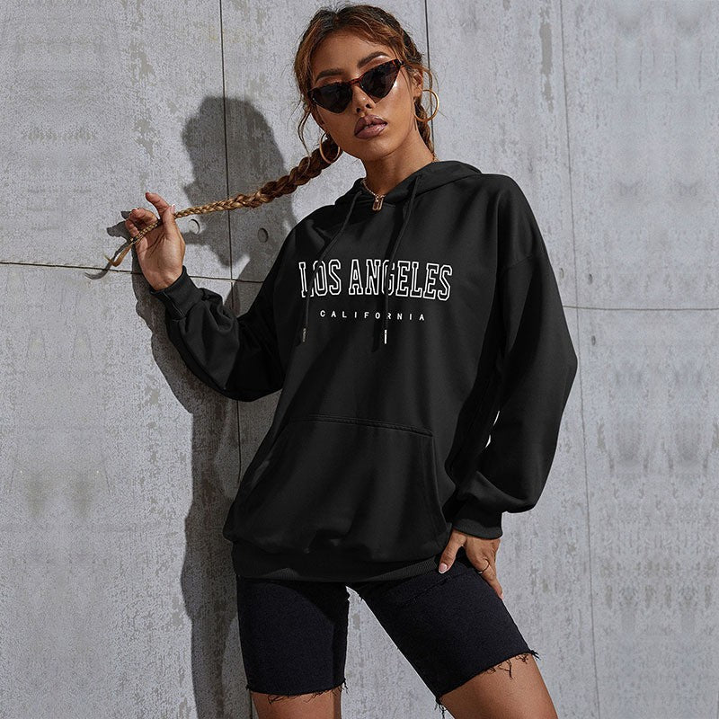 Fashion Autumn And Winter Leisure Sports Hoodie Southeast Asia Women's Letter Printed Hoodie