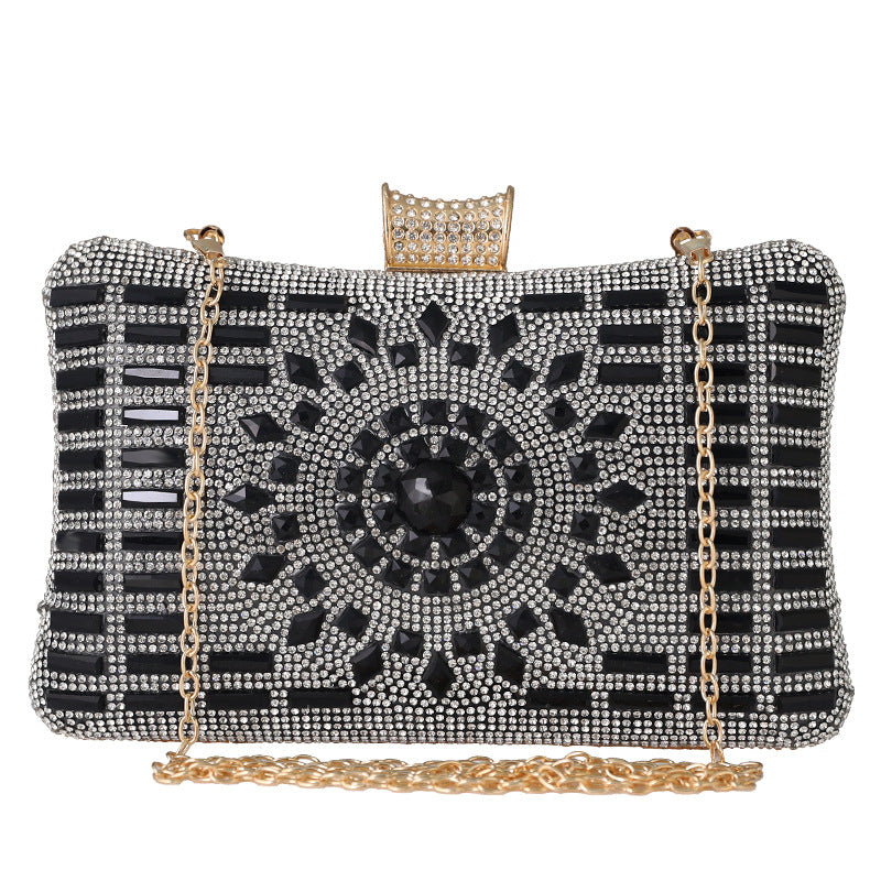 New Sunflower And Diamond Dinner Bag Ladies Banquet Bag Holding A Socialite Dress Evening Bag Female Bag