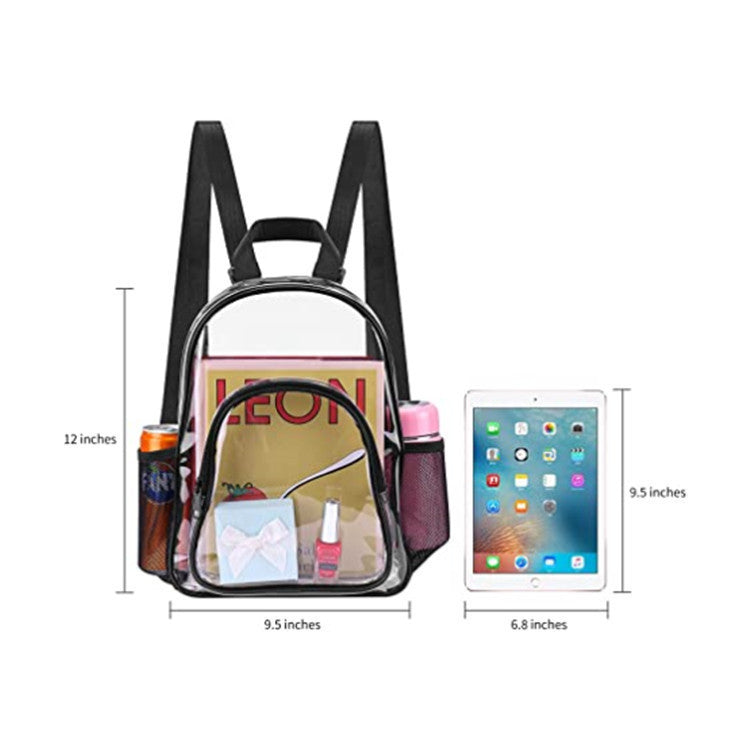 New Pvc Transparent Backpack Male And Female Students Outdoor Sports Travel Large Capacity Fashion Waterproof Schoolbag