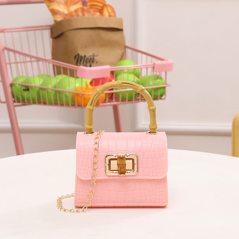 Bag Niche Design Crocodile Jelly Bag Bamboo Bag Women's Crossbody Bag Fashion Chain Bag Bamboo Bag