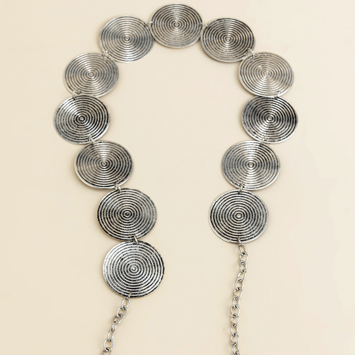 Ethnic Y2K Wind Metal Waist Chain Retro Chain Belt Female Thread Hip Hop Punk Waist Chain Jewelry
