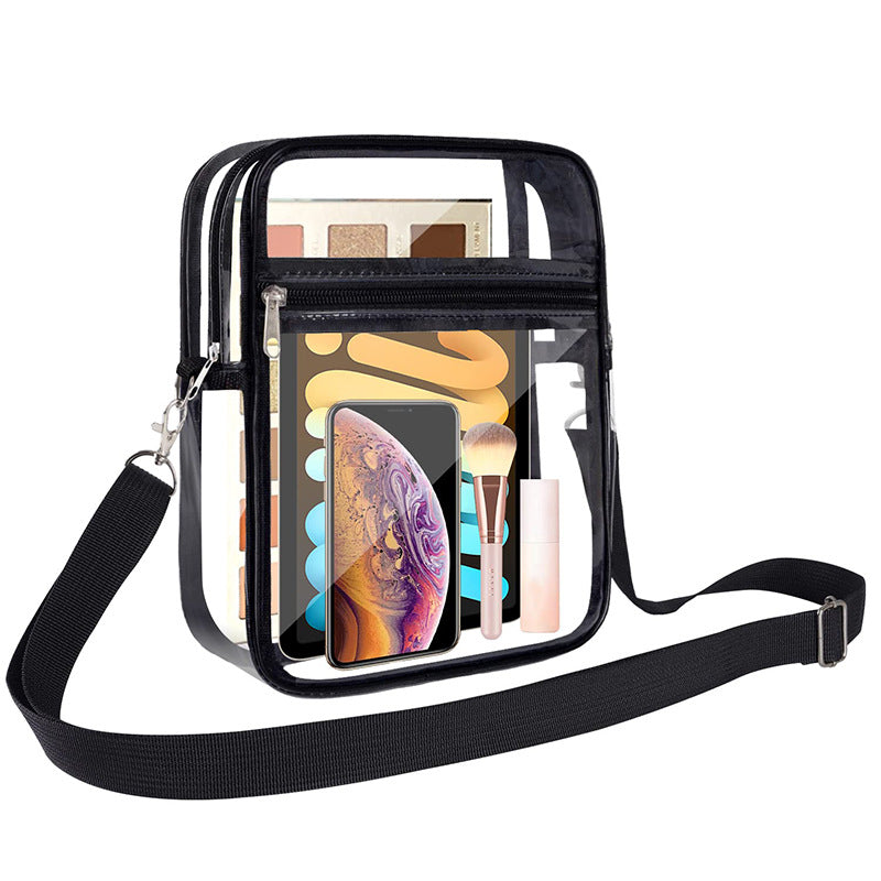 Pvc Single Shoulder Transparent Crossbody Bag Female Jelly Bag All Simple Waterproof Small Square Bag