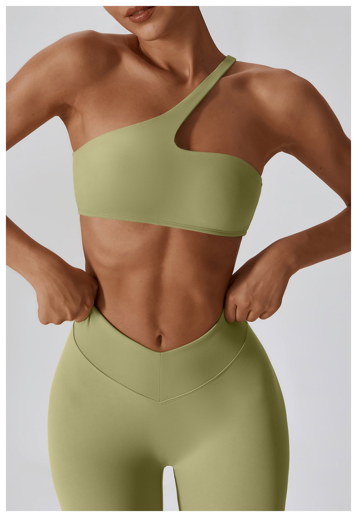 Oblique Single Shoulder Naked Yoga Bra Running Sports Underwear Quick Dry Beauty Back Fitness Yoga Clothes