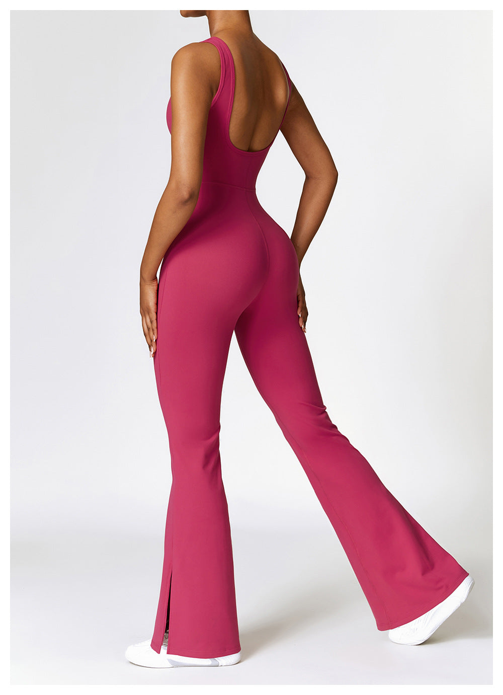 Naked Feeling Tight Yoga Jumpsuit Female Leisure Trumpet Dance Fitness Jumpsuit