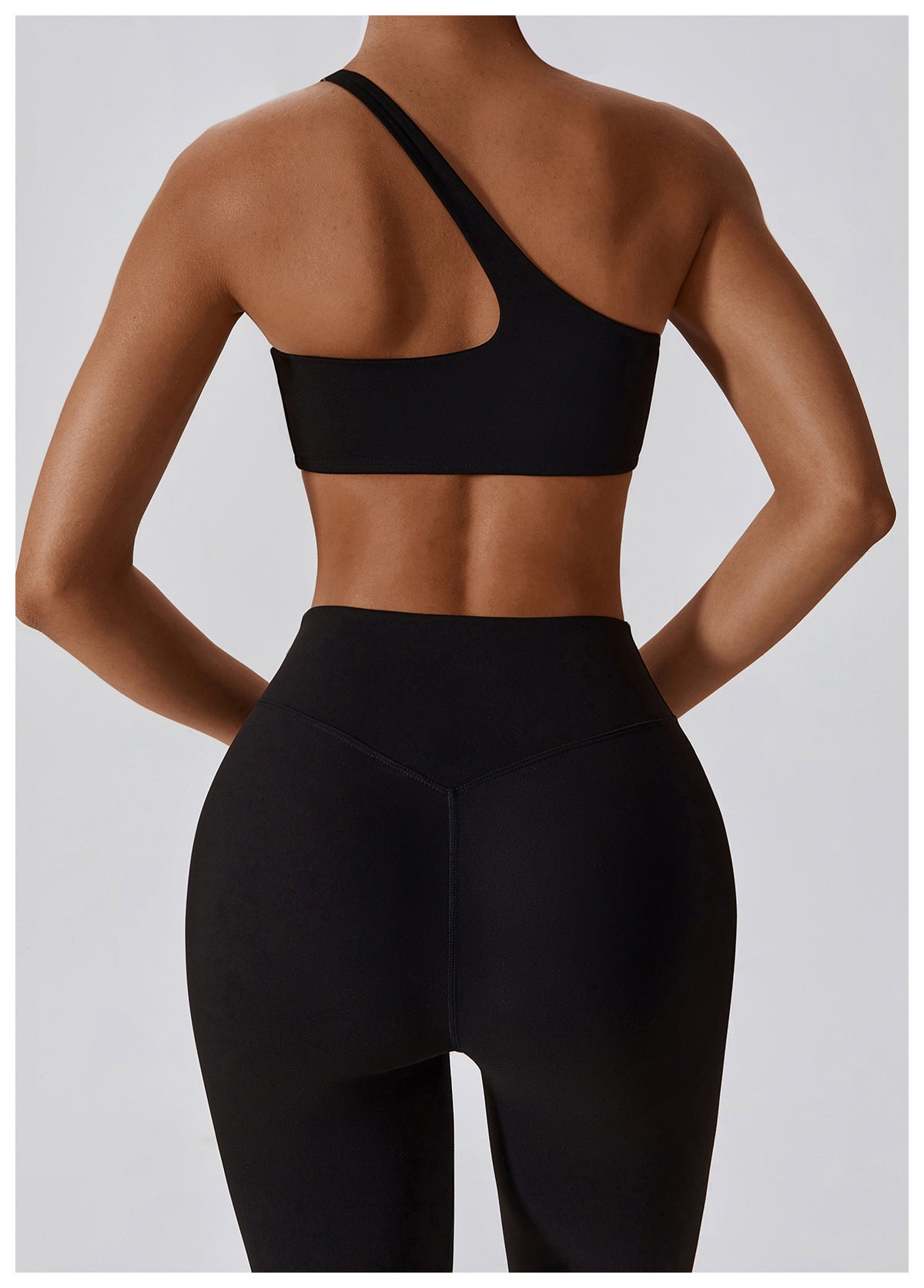 Oblique Single Shoulder Naked Yoga Bra Running Sports Underwear Quick Dry Beauty Back Fitness Yoga Clothes