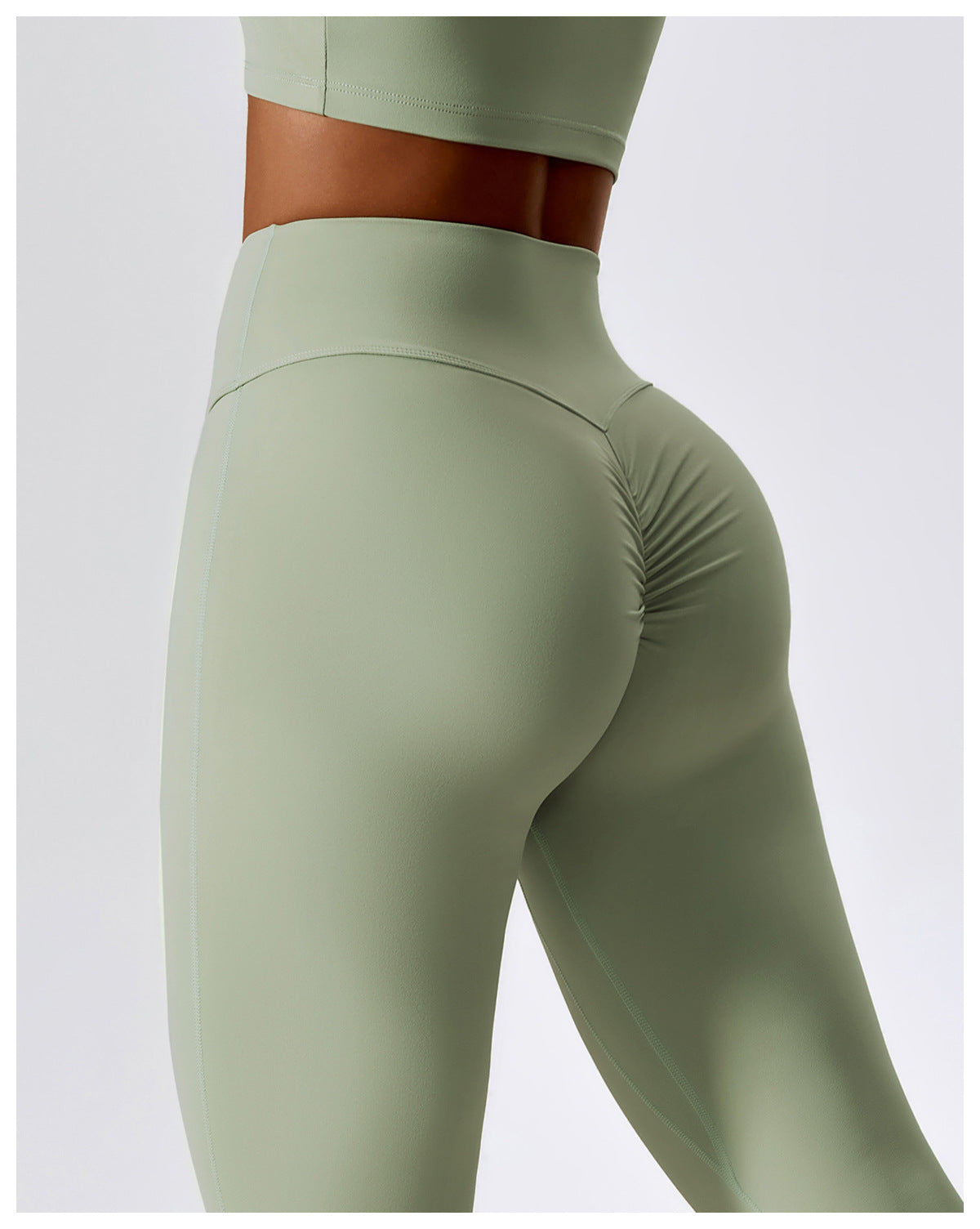 Wide Leg Tight Naked Hip Lift Yoga Flare Pants Dance High Waist Micro Casual Sports Pants