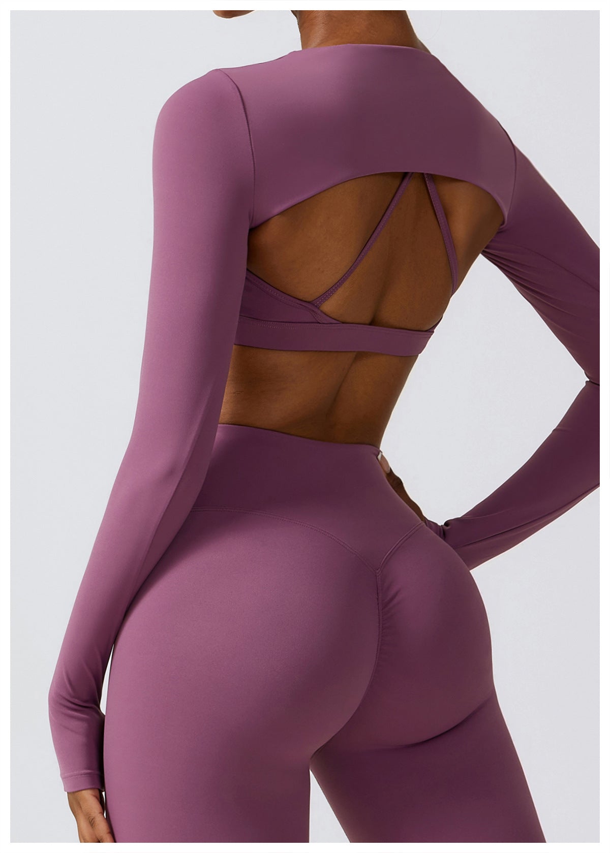 Autumn And Winter Tight Yoga Clothing Naked Sense Quick Drying Sports Set Slim Fitness Clothing Three Sets