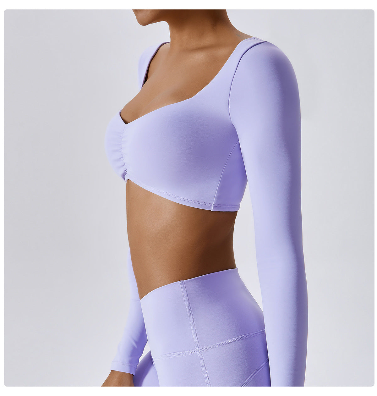 Spring Tight Long Sleeve Yoga Dress Smock Outdoor Sports T-Shirt Running Nude Fitness Wear Women's Top