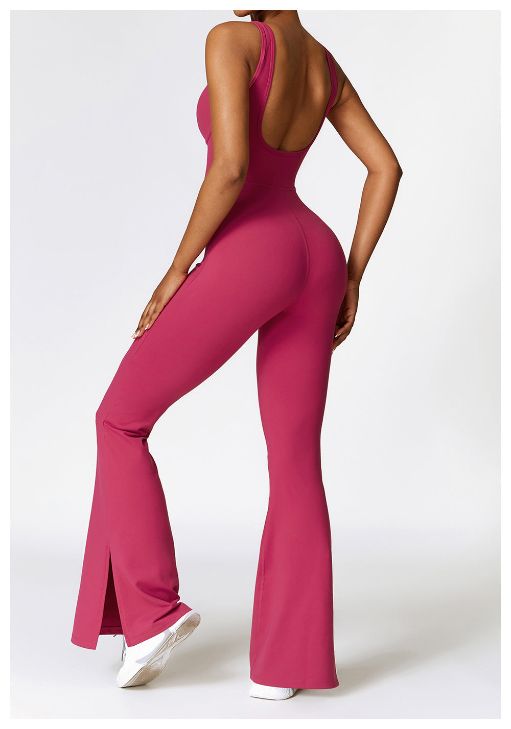 Naked Feeling Tight Yoga Jumpsuit Female Leisure Trumpet Dance Fitness Jumpsuit