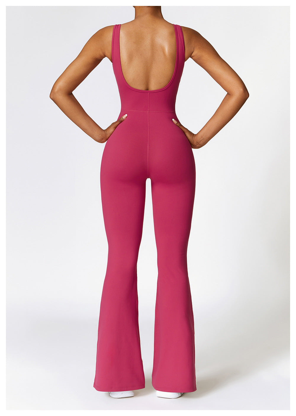 Naked Feeling Tight Yoga Jumpsuit Female Leisure Trumpet Dance Fitness Jumpsuit