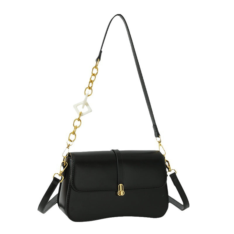 Niche Light Luxury Saddle Bag Female New Fashion All-Matching Female Bag Senior Single Shoulder Armpit Crossbody Bag