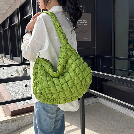 New Folds Cloud Ladies Handbag Large Capacity Single Shoulder Crossbody Bag Color Tote Bag