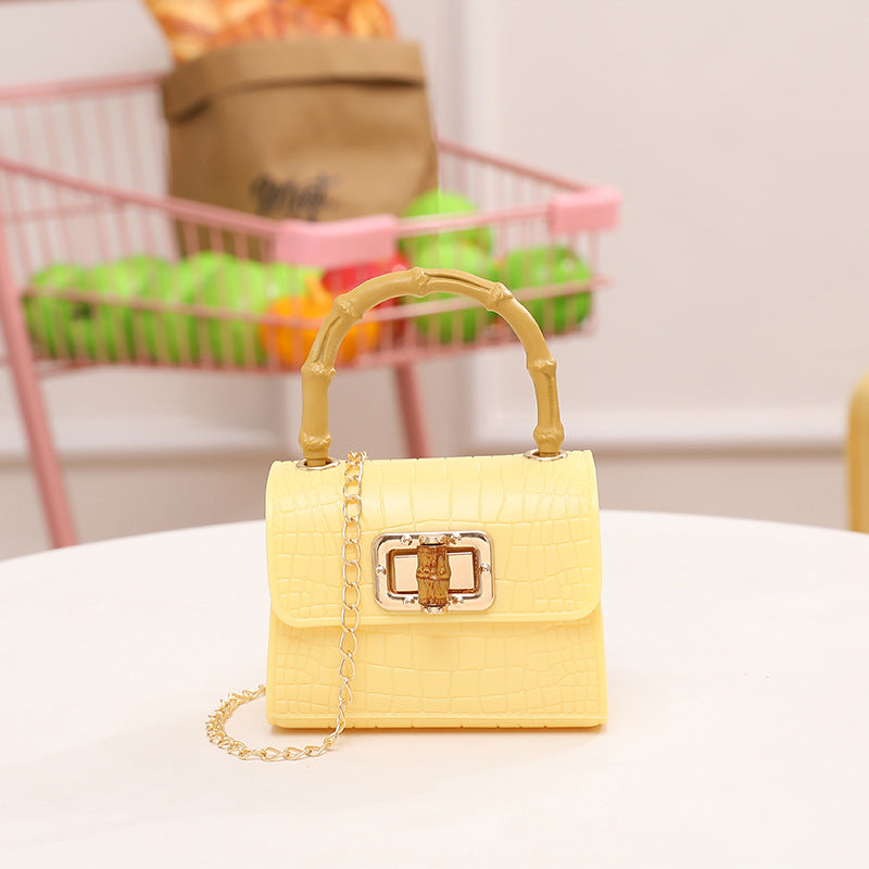 Bag Niche Design Crocodile Jelly Bag Bamboo Bag Women's Crossbody Bag Fashion Chain Bag Bamboo Bag