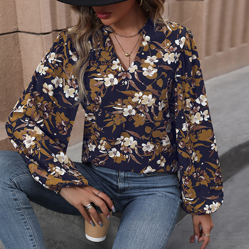 Autumn New Women's Long-Sleeved Vintage Shirt