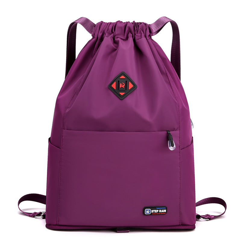 Bag Women's Winter New Korean Version Of Women's Backpack Fashion Simple Anti-Theft Travel Backpack Drawstring Pocket