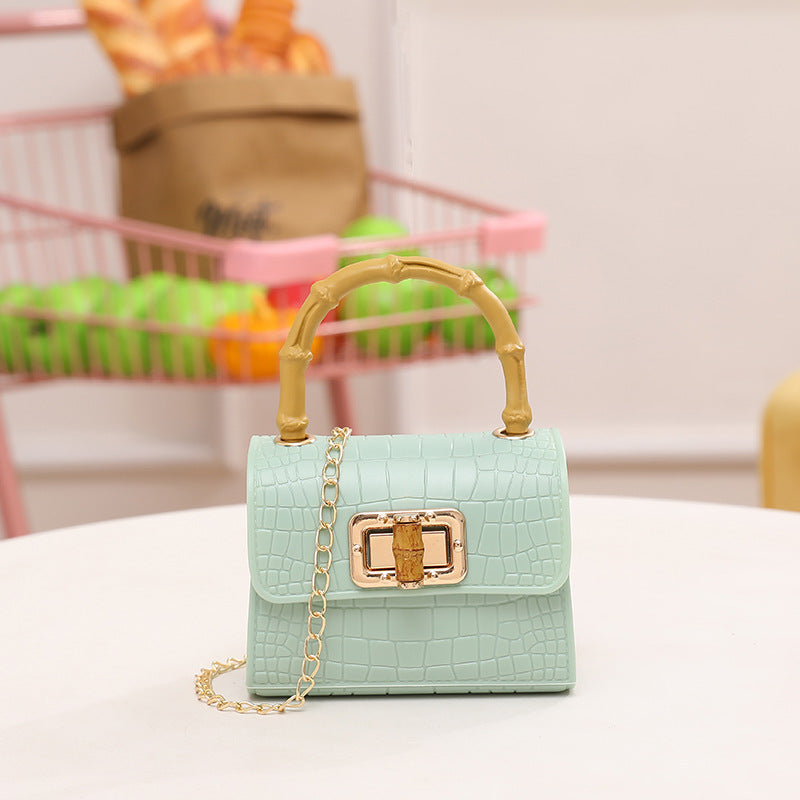 Bag Niche Design Crocodile Jelly Bag Bamboo Bag Women's Crossbody Bag Fashion Chain Bag Bamboo Bag