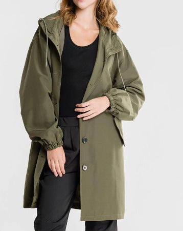 Women's Large Size Trench Coat In The Long Loose Long-Sleeved Coat Multi-Color Option
